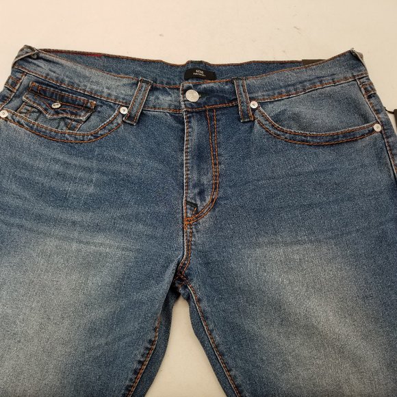 True Religion Geno Relaxed Slim Flap Big T Mens Jeans 40x32 NWT 199$ - Picture 5 of 12